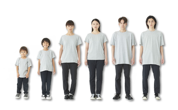 身長別着用イメージ