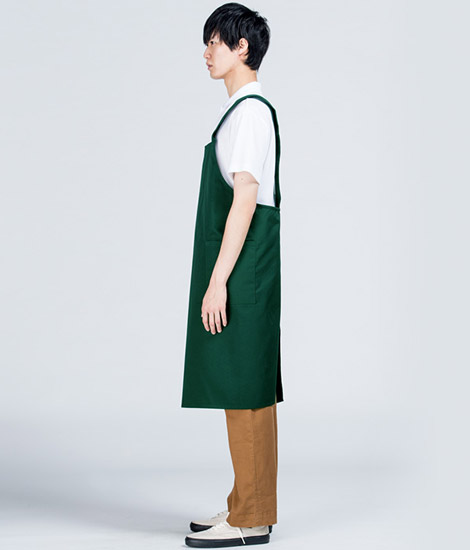 モデル身長184cm　フォレストグリーン/Lサイズ　側面