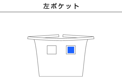 ミドルエプロン（00876-MMA）C：左ポケット