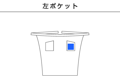 ポリソムリエエプロン（00879-PSA）C：左ポケット