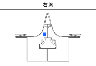 【在庫限り】クラフトエプロンロング（CAL-032）B：右胸