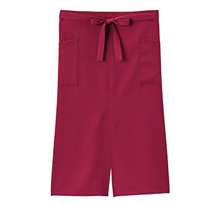 スリット入りソムリエエプロン(ロング丈)(FK7206)ワイン