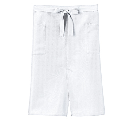 スリット入りソムリエエプロン(ミドル丈)(FK7207)ホワイト