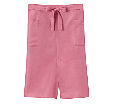 スリット入りソムリエエプロン(ミドル丈)(FK7207)ピンクベージュ