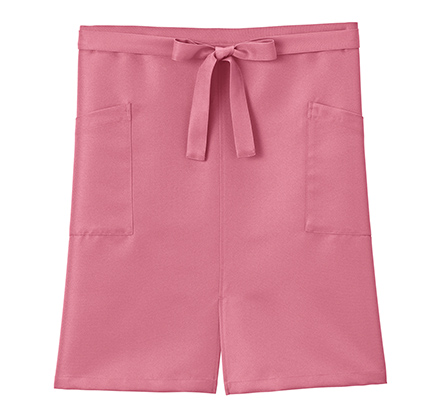 スリット入りミドルエプロン(FK7208)ピンクベージュ