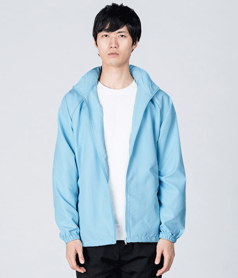 モデル身長184cm　サックス/Lサイズ　前開き