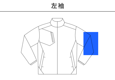 【在庫限り】ライトストレッチジャケット（00235-LSC）B：左袖