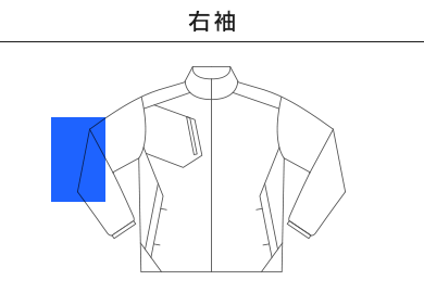 【在庫限り】ライトストレッチジャケット（00235-LSC）C：右袖