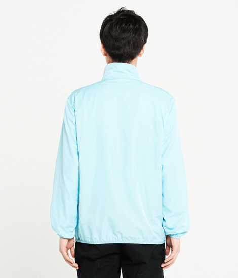 モデル身長180cm　サックス/Lサイズ　背面