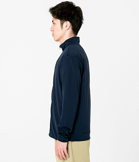 モデル身長180cm　ネイビー/Lサイズ　側面