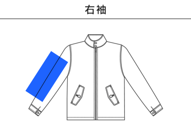 T/Cスウィングトップ（裏地付）（7078-01）D：右袖