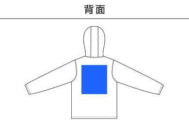 スイッチングシェルパーカ（一重）（7489-01）E：背面