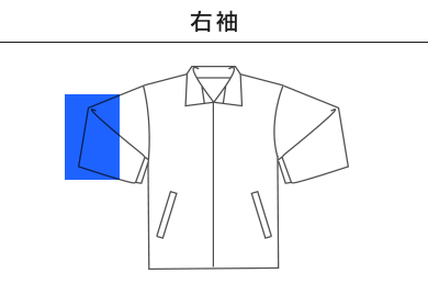 ハイブリッドジャケット（MJ0064）D：右袖
