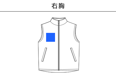 ベーシックベスト（MJ0067）B：右胸