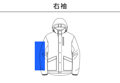【在庫限り】エアロゲルインサレーションフィールドコート（MJ0081）D：右袖