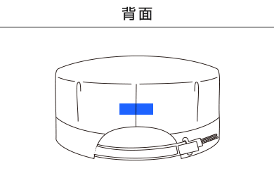 ワーキングキャップ 八角型帽子（HK-801-808）C：背面