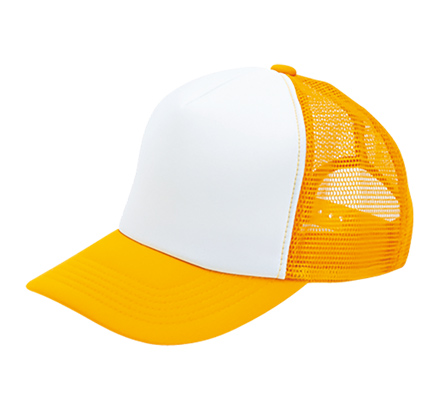 アメリカンキャップ(MC6616)イエロー×ホワイト