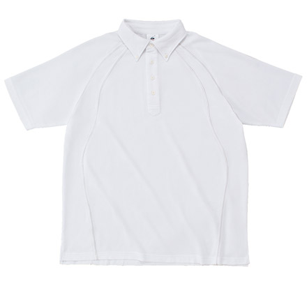 ボタンダウンポロシャツ（BDP-262） ホワイト（BDP-262-01）