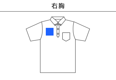 4.3オンス ボタンダウンドライポロシャツ（ポリジン加工）（MS3119）C：右胸