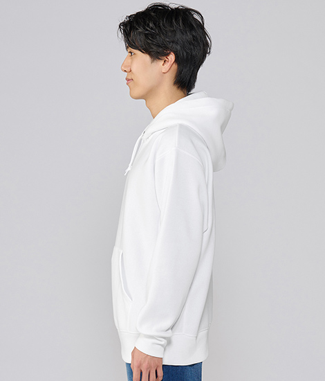 モデル身長175cm　ホワイト　Lサイズ　側面