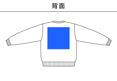 8.8オンス オーセンティック パイル クルーネック スウェット（裏パイル）（5399-01）D：背面