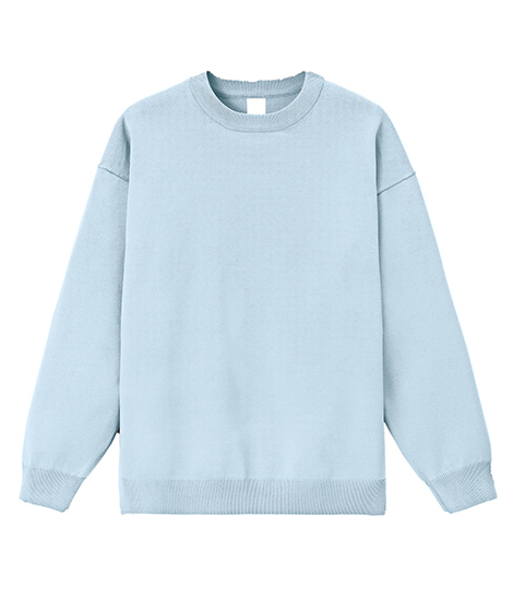 ウォッシャブルロングスリーブニット