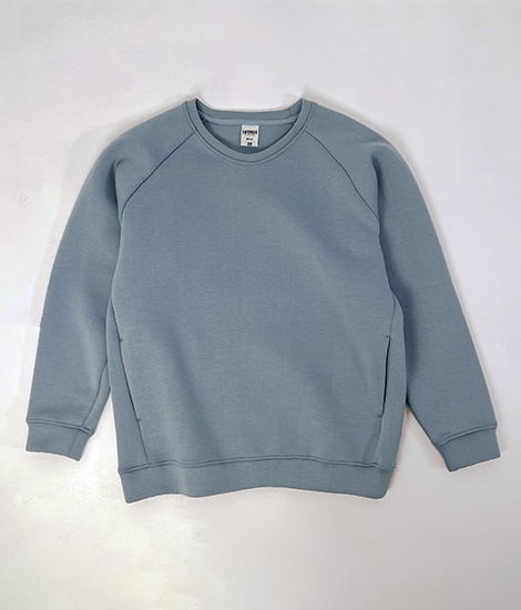 ドライストレッチクルーネックトレーナー（ポリジン加工）