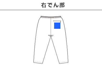 バーサタイル ナイロンパンツ（NLV-512）G：右でん部