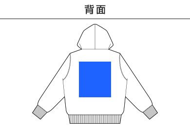 オーガニックコットンP/Oパーカ（OGP-916）D：背面