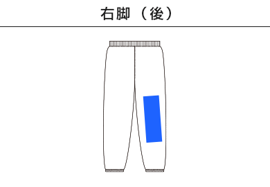 レギュラーウェイトスウェットパンツ（SA7200）I：右脚（後）