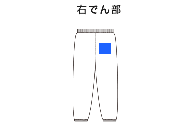 レギュラーウェイトスウェットパンツ（SA7200）G：右でん部