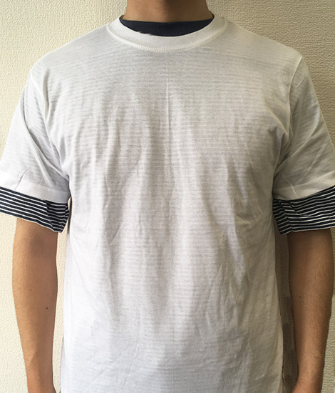 白Tシャツ透け感