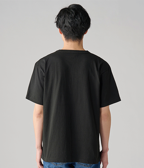 モデル身長180cm ブラック/Lサイズ 背面