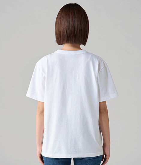 モデル身長163cm ホワイト/Sサイズ 背面