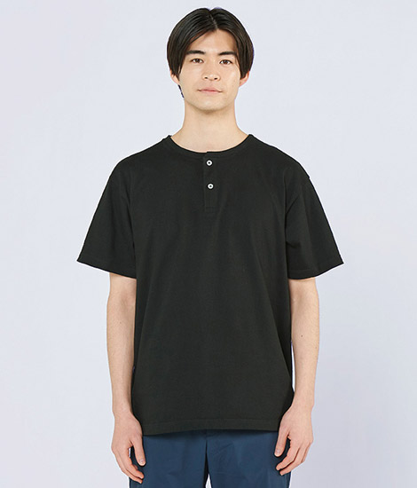 【在庫限り】5.6オンス ヘビーウェイトヘンリーネックＴシャツ