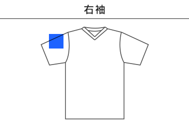 5.6オンス　ヘビーウェイトVネックTシャツ（00108-VCT）C：右袖