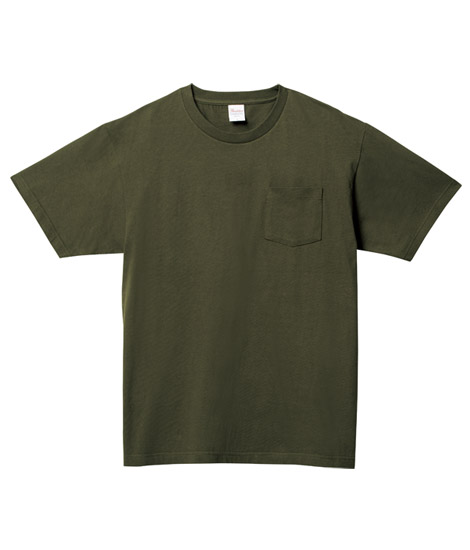 5.6オンス　ヘビーウェイトポケットTシャツ