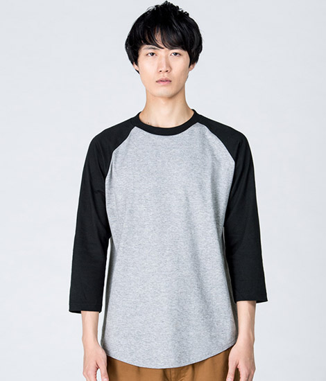5.6オンスラグランベースボールＴシャツ