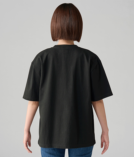 モデル身長163cm ブラック/Sサイズ 背面