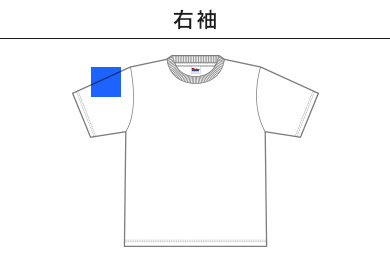 7.4オンス スーパーヘビービッグTシャツ（00147-BHV）C：右袖