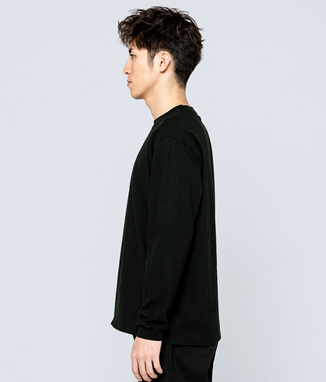モデル身長180cm　ブラック/Lサイズ　側面