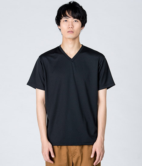 4.4オンスドライVネックＴシャツ