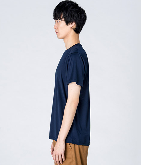 モデル身長184cm　ネイビー/Lサイズ　側面