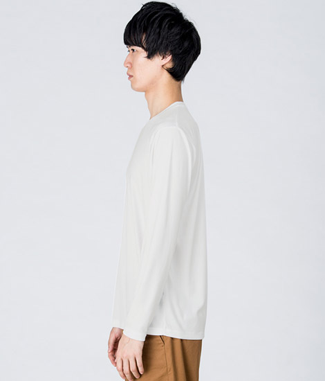 モデル身長184cm　ホワイト/Lサイズ　側面