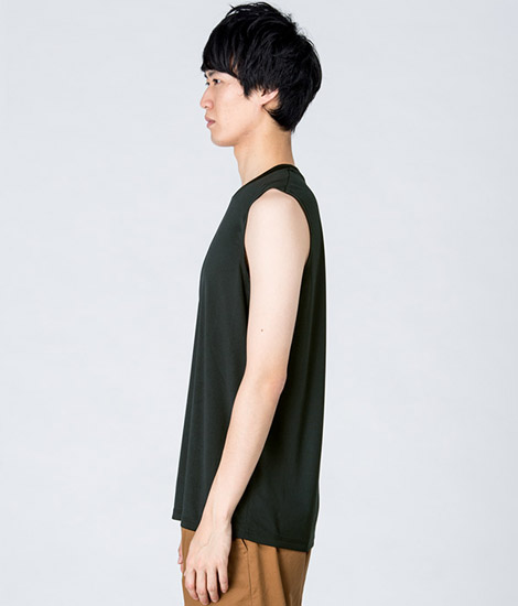 モデル身長184cm　ブラック/Lサイズ　側面