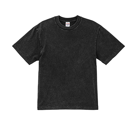 6.2オンス オープンエンド フェードウォッシュ Tシャツ(4230-01)フェードブラック