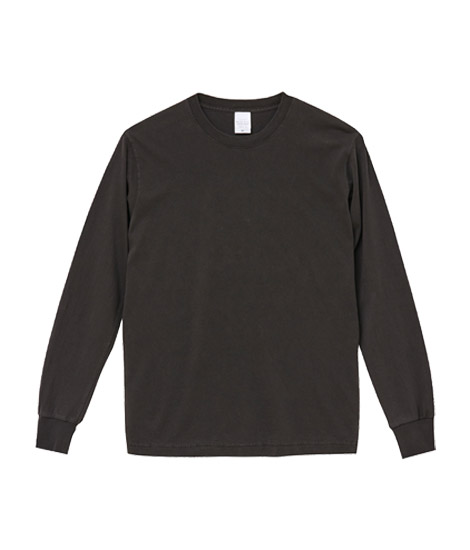 5.6オンス ピグメントダイロングスリーブTシャツ