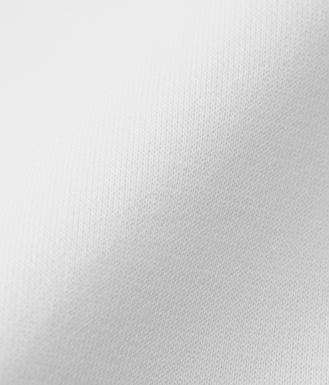 表地は天竺のダブルフェイス編みのため、ナチュラルな風合いを実現