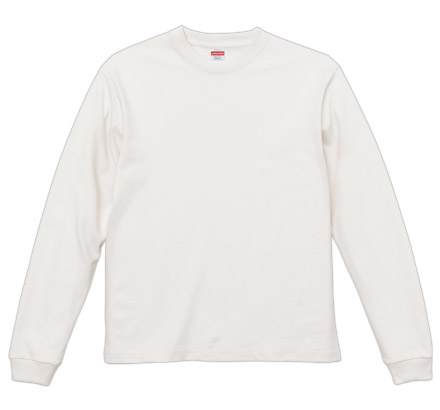 8.8オンス オーガニックコットン ロングスリーブ Tシャツ（2.1インチリブ）