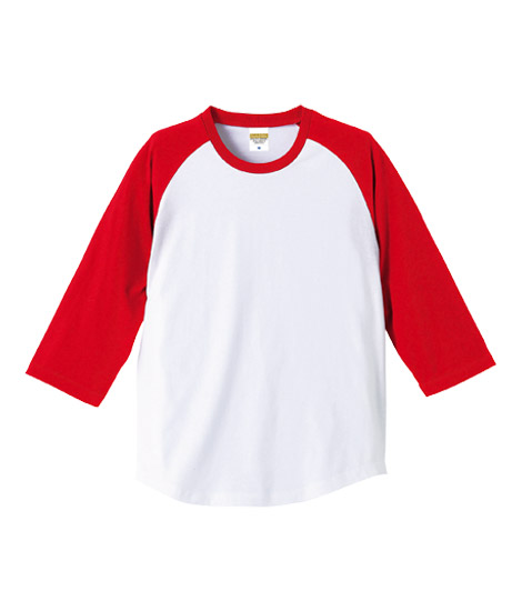 5.0オンスラグラン3／4スリーブTシャツ
